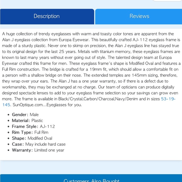 AlanJ men’s matte black carbon wayfarer eyeglasses - Picture 5 of 10